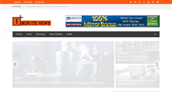 Desktop Screenshot of oneminutenews.com